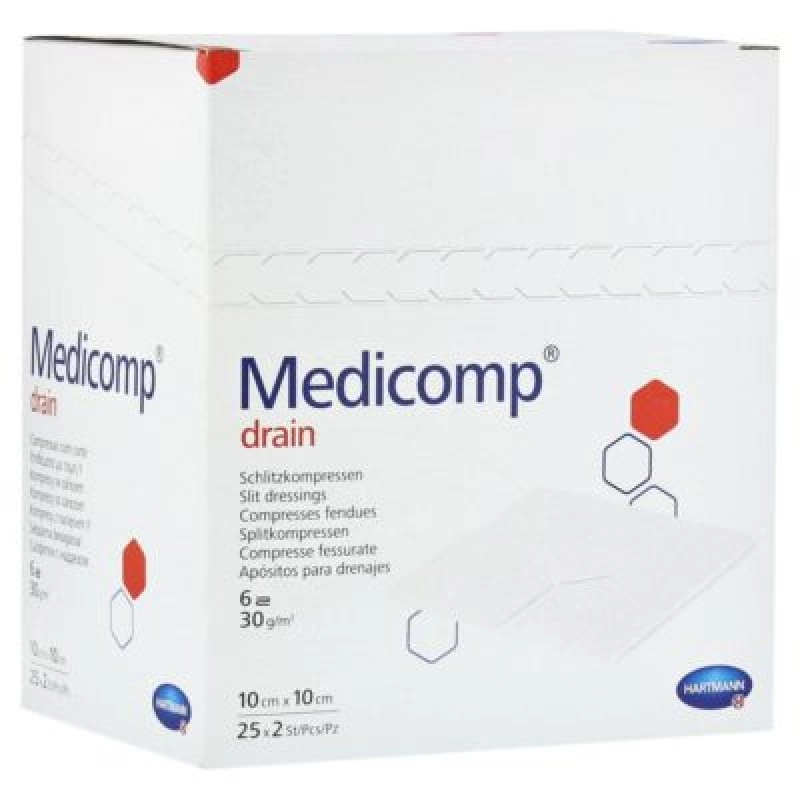 Γάζα Medicomp Drain (2×25 τμχ)