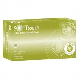 Εξεταστικά Γάντια Latex Soft Touch Λευκό Με Πούδρα Bournas Medicals