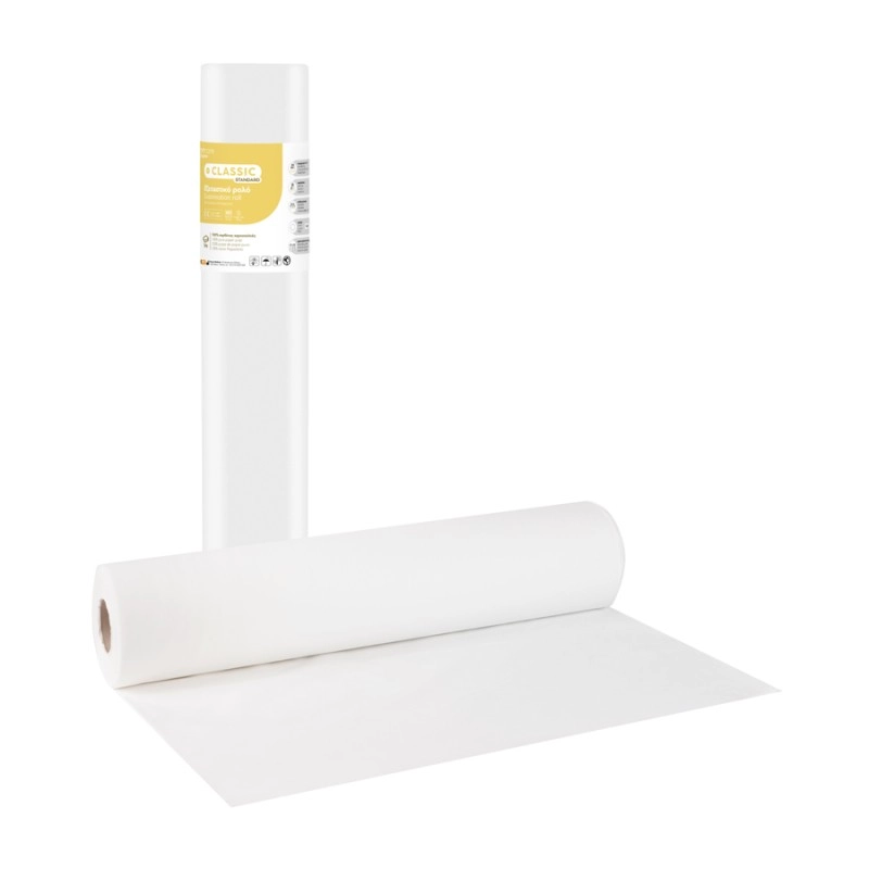 Classic Standard Εξεταστικό ρολό 2ply Χαρτί 50cm x 50m - Λευκό
