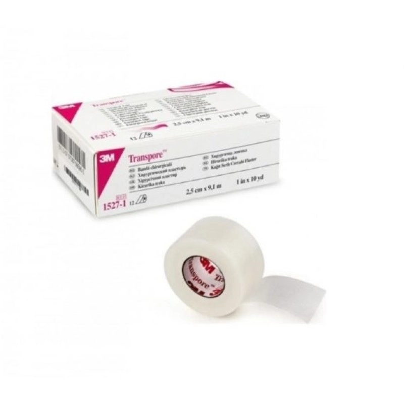 Επιδεσμική Ταινία Διαφανής Transpore 3Μ – 2,5cm x 9,1m