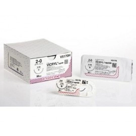 Ράμμα ταχείας απορρόφησης Vicryl rapide Ethicon 3/0, με στρόγγυλη βελόνα 22mm 70cm V2190H